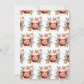 Koekjes en cacao kerstfeest kaart (Achterkant)