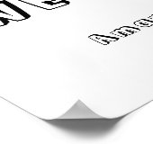 Koekjes en cacao marshmallows Baby shower Poster (Hoek)