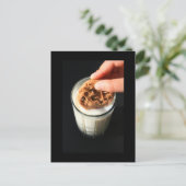 Koekjes en een glas Briefkaart (Staand voorkant)