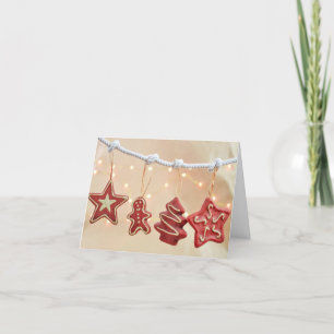 Koekjes en kerstkaarten voor ontbijt bedankkaart