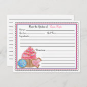 Koekjes en koekjes bakken Kaarten (Voorkant / Achterkant)