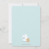 Koekjes en Melk Uitnodiging om de dag te vieren, B (Achterkant)