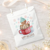 Koekjes en Prettige feestdagen Bedankzakje (Geknipt)