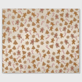 Koekjes en snoepjes cadeaupapier (Vlak)