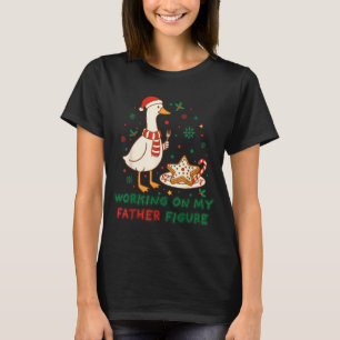 Koekjes eten voor twee werkend aan mijn vader-lich t-shirt