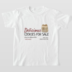 Koekjes in zak, koekjesverkoop t-shirt