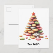 koekjes Kerstmis Feestdagenkaart (Voorkant / Achterkant)