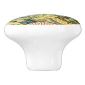 Koekjes Lefevre-Utile van Alphonse Mucha (1896) Keramische Knop (Zijkant)