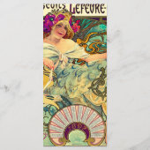 Koekjes Lefevre-Utile van Alphonse Mucha (1896) Menu (Achterkant)