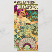 Koekjes Lefevre-Utile van Alphonse Mucha (1896) Menu (Voorkant / Achterkant)