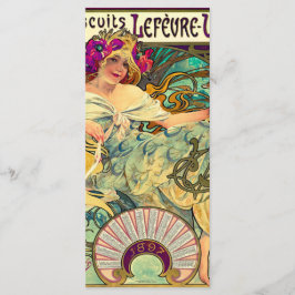Koekjes Lefevre-Utile van Alphonse Mucha (1896) Menu