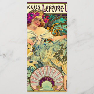 Koekjes Lefevre-Utile van Alphonse Mucha (1896) Menu