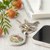 Koekjes Lefevre-Utile van Alphonse Mucha (1896) Sleutelhanger (Zijkant)