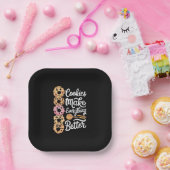 Koekjes maken alles beter grappige kerstmis papieren bordje (Feest)