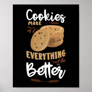 Koekjes maken alles beter in de boeken poster