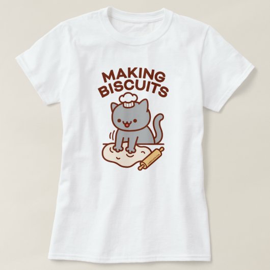 KOEKJES MAKEN Grappige Kat T-shirt (Design voorkant)