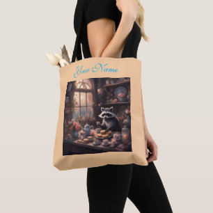 Koekjes Thee en Rozen Whimsical Wasbeer Draagtas