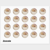 Koekjes Vakkerbakkerswaren Ronde Sticker (Vel)