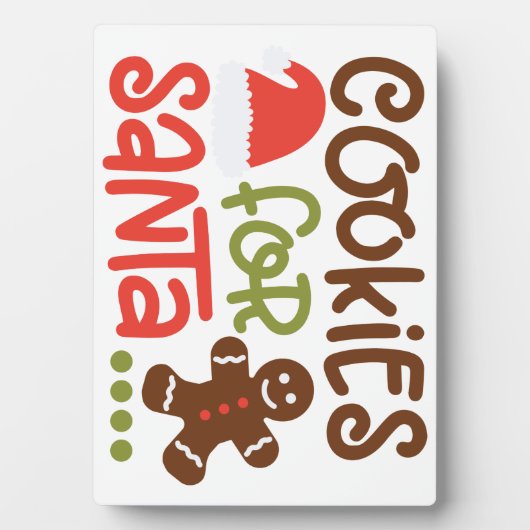 Koekjes voor de Kerstman Fotoplaat (voorkant)