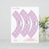 Koekjes voor de smaakstof, cupcake wrapper (Staand voorkant)