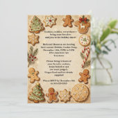 Koekjes voor het kerstfeest kaart (Staand voorkant)
