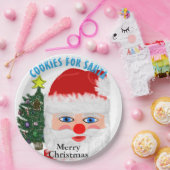 Koekjes voor kerstboom papieren bordje (Feest)