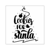 Koekjes voor Kerstman Kerst rubberen stempel (Afrduk)