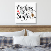 Koekjes voor kerstmis met kerstmis canvas afdruk (Insitu (Slaapkamer))