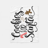 Koekjes voor kerstmis met kerstmis fleece deken (Voorkant)