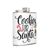 Koekjes voor kerstmis met kerstmis heupfles (Rechts)