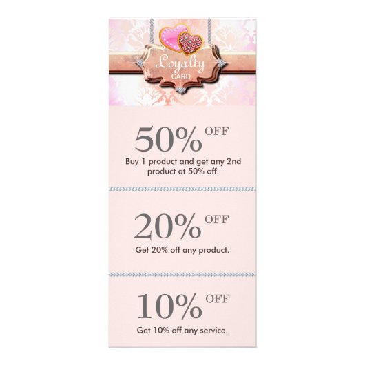 Koekjes voor koffiekoekjes Discount Loyalty Cards Reclamekaart (Voorkant)