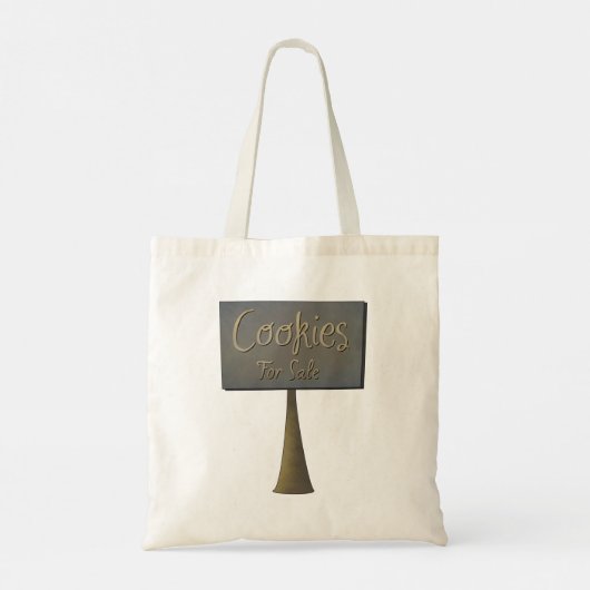 Koekjes voor verkoop Canvas tas (Achterkant)