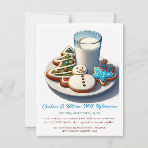 🥛🍪 "Koekjes & Warme Melk Middag" Uitnodiging 🍪