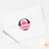 Koekjesbakkerijdozen voor coupures ronde sticker (Envelop)