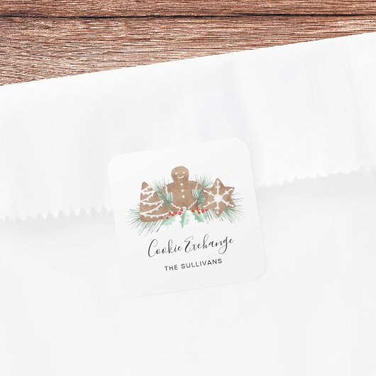 Koekjesbeurs Vierkante Sticker