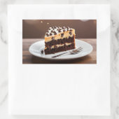 Koekjesdeegcake Rechthoekige Sticker (Tas)