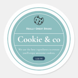 Koekjesetiketten, yoghurtetiketten, etiketten voor