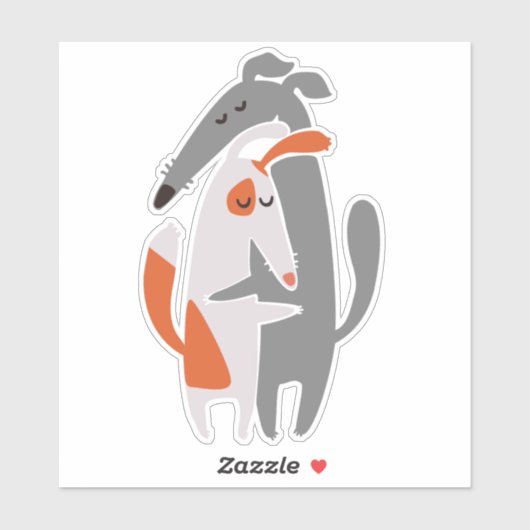 Koekjeshond van Podenco en Galgo Sticker (Vel)