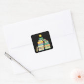 Koekjeskerstboom II Vierkante Sticker (Envelop)