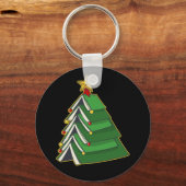 Koekjeskerstboom IV Sleutelhanger (Voorkant)