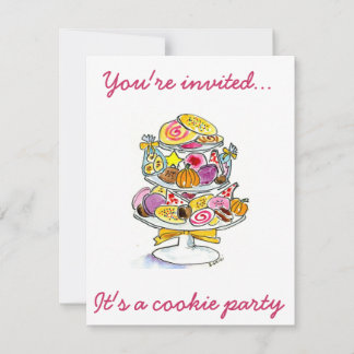 koekjeslade Je bent uitgenodigd... het is een koe. Kaart