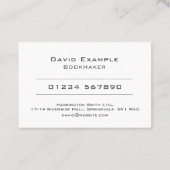 Koekjesmaker met foto van Holder Visitekaartje (Achterkant)