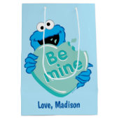 Koekjesmonster "Be Mine" Valentijns Snoep hart Medium Cadeauzakje (Achterkant)