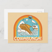 Koekjesmonster Cowabunga! Briefkaart (Voorkant / Achterkant)
