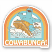 Koekjesmonster Cowabunga! Sticker (Voorkant)