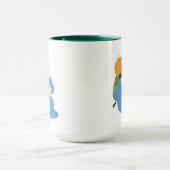 Koekjesmonster die een kaart leest mok (Midden)