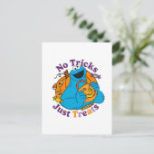 Koekjesmonster | Geen trucjes, gewoon traktaties Briefkaart (Staand voorkant)