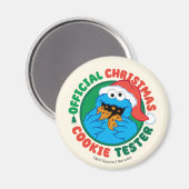 Koekjesmonster | Officiële Kerst Cookie Tester Magneet (Voorkant / Achterkant)