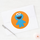 Koekjesmonster Ronde Sticker (Envelop)