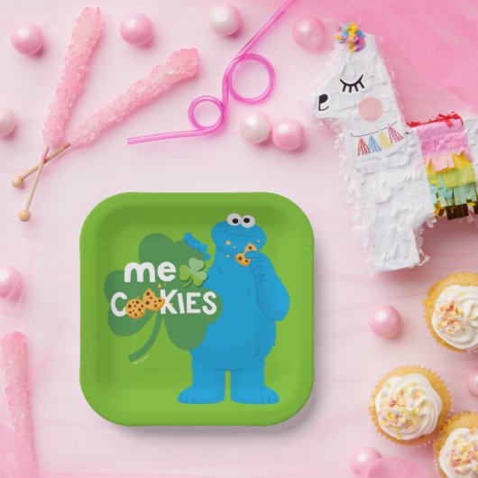 Koekjesmonster | Shamrock Love Papieren Bordje (Feest)